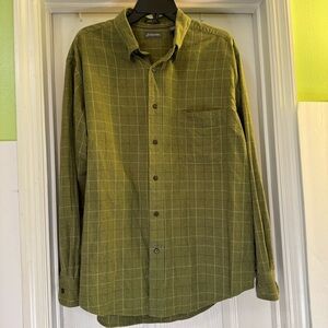 St. John’s Bay Jaspe’ Twill Long Sleeve Button Down Shirt